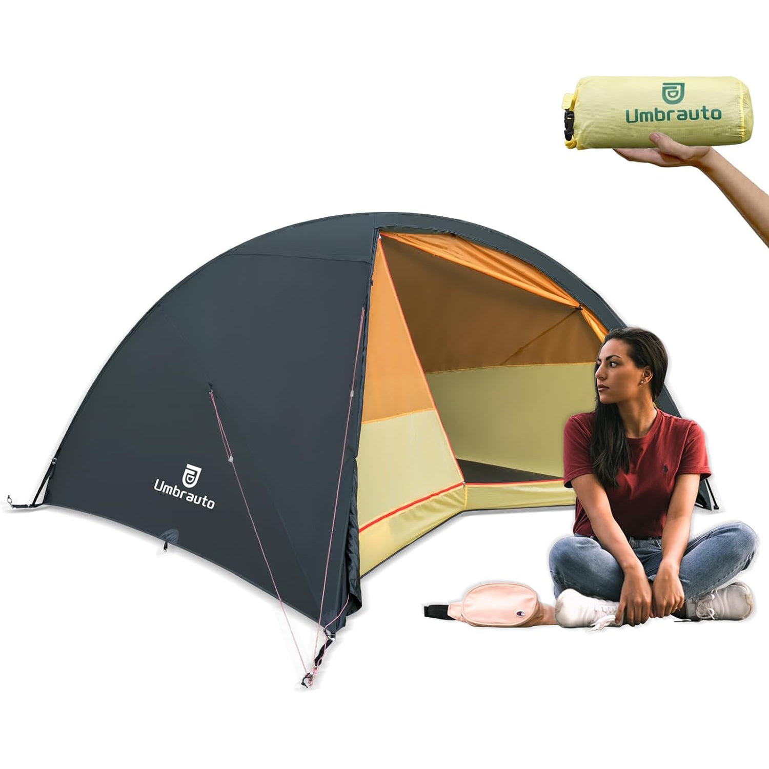 camping tent waterproof Umbrauto 4 Person Ultralight Camping Tent Waterproof 3-Season Dome Tent for Hiking, Backpacking & Outdoor Adventure
