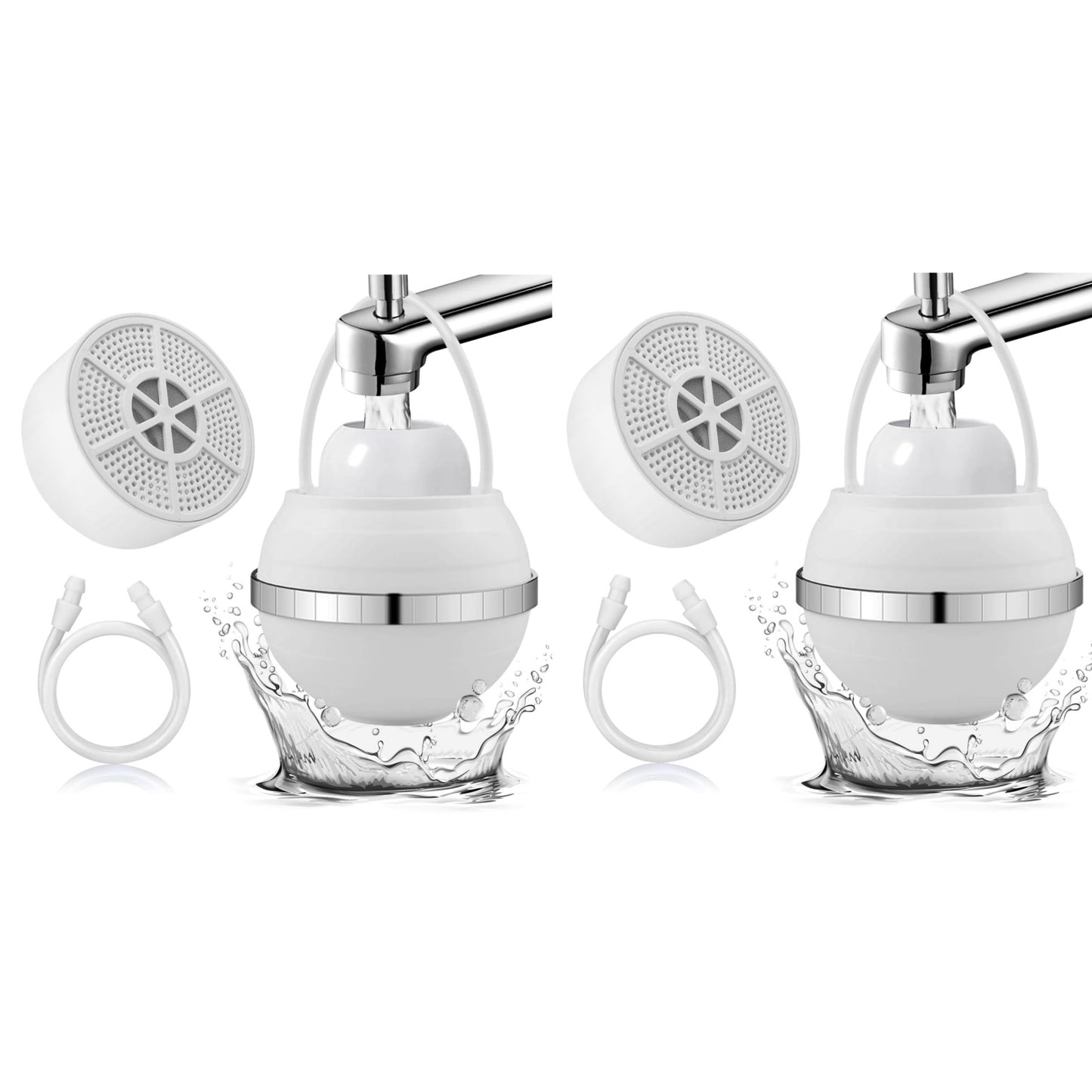 Bathtub Faucet Water Filter – Removes Chlorine & Fluoride, Softens Water