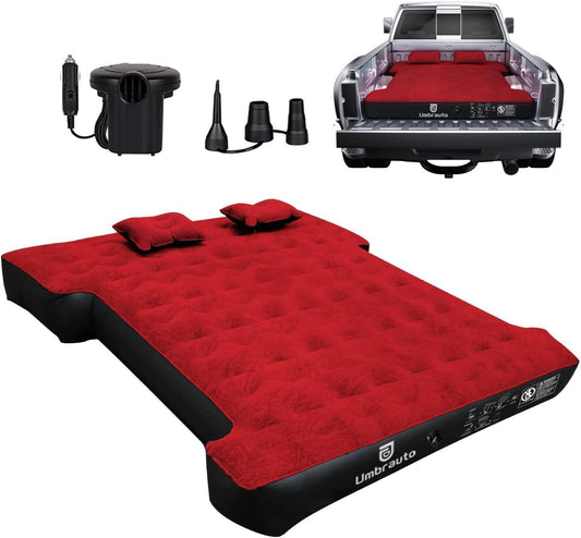 Umbrauto 5.5-5.8FT Short Truck Bed Air Mattress 1.0 ,Red