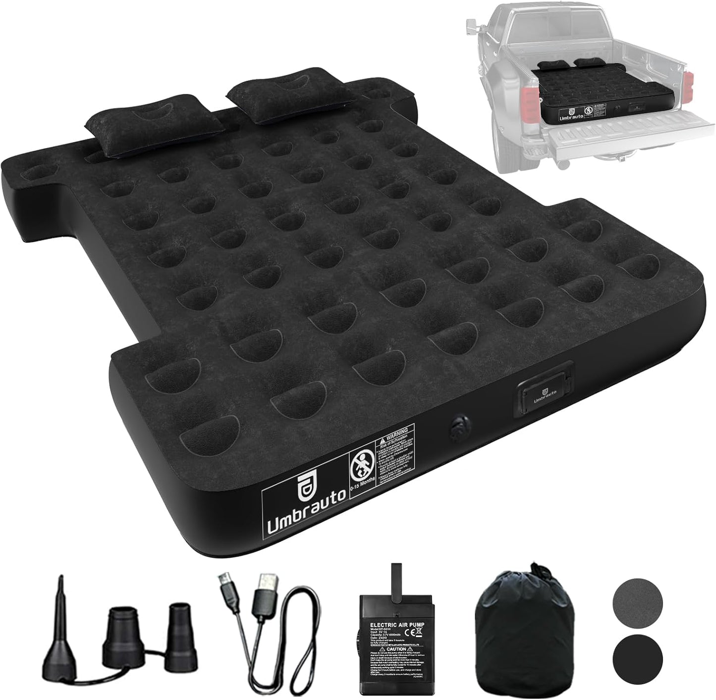 5.5-5.8ft | 6-6.5ft GMC Short Truck Bed Air Mattress 1.0