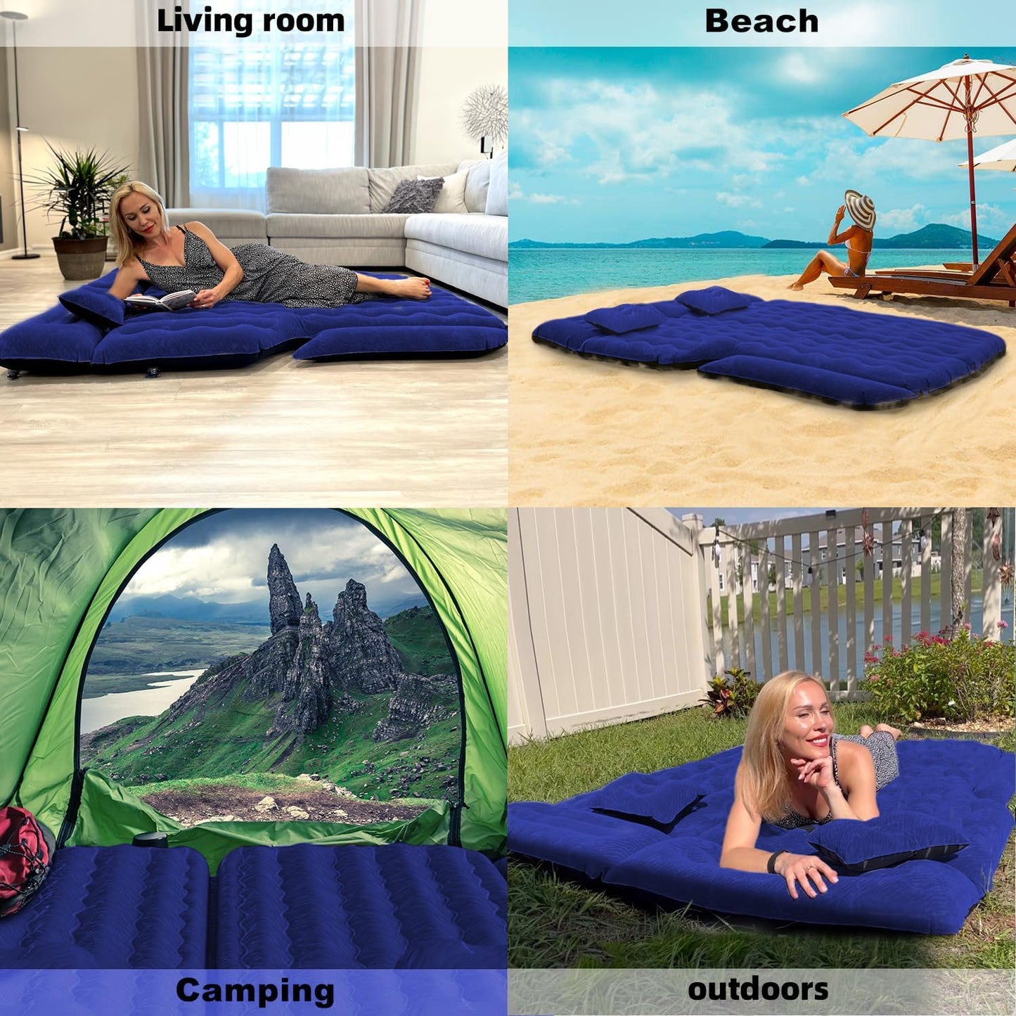 Umbrauto Car Camping SUV Air Mattress 1.0, Navy