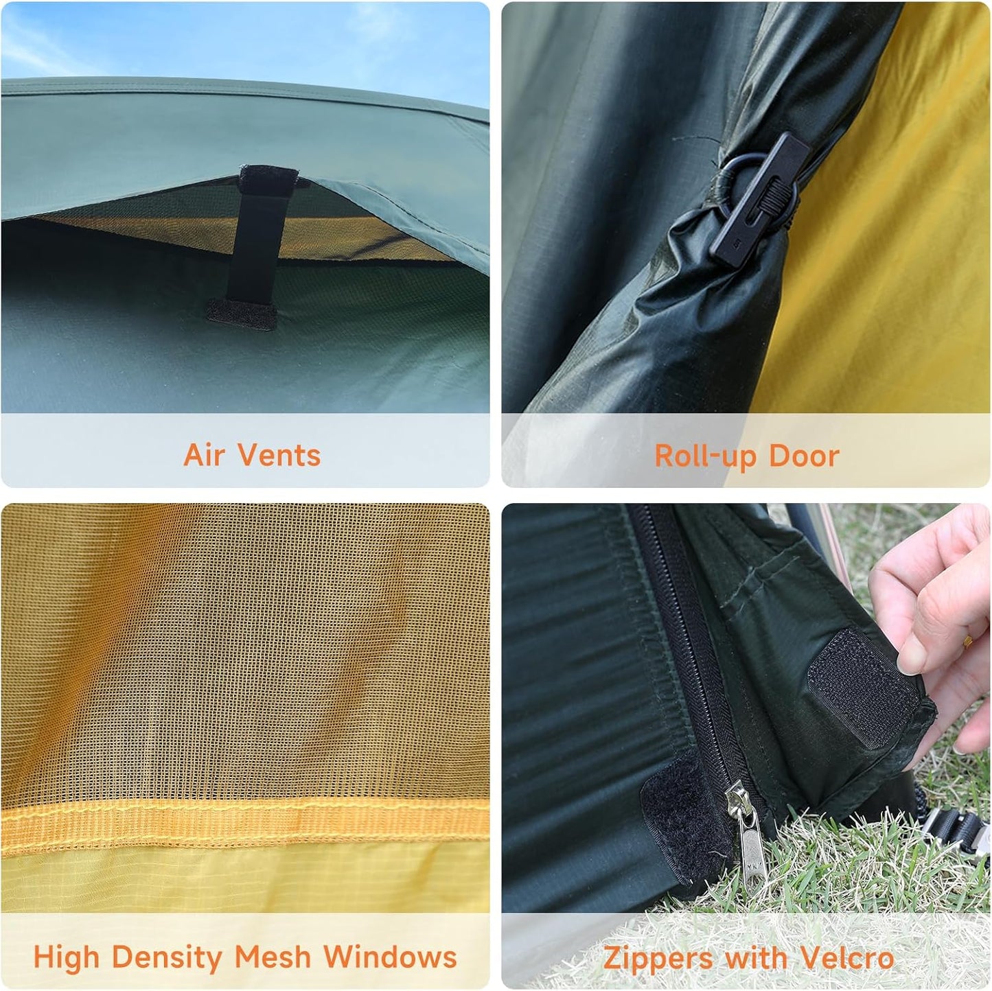 Umbrauto 4 Person Ultralight Camping Tent – Waterproof 3-Season Dome Tent for Hiking, Backpacking & Outdoor Adventure