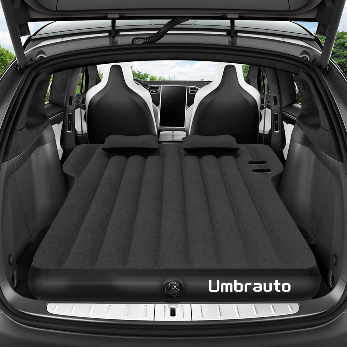 Umbrauto Tesla Y Car Camping SUV Thicken Air Mattress,Black