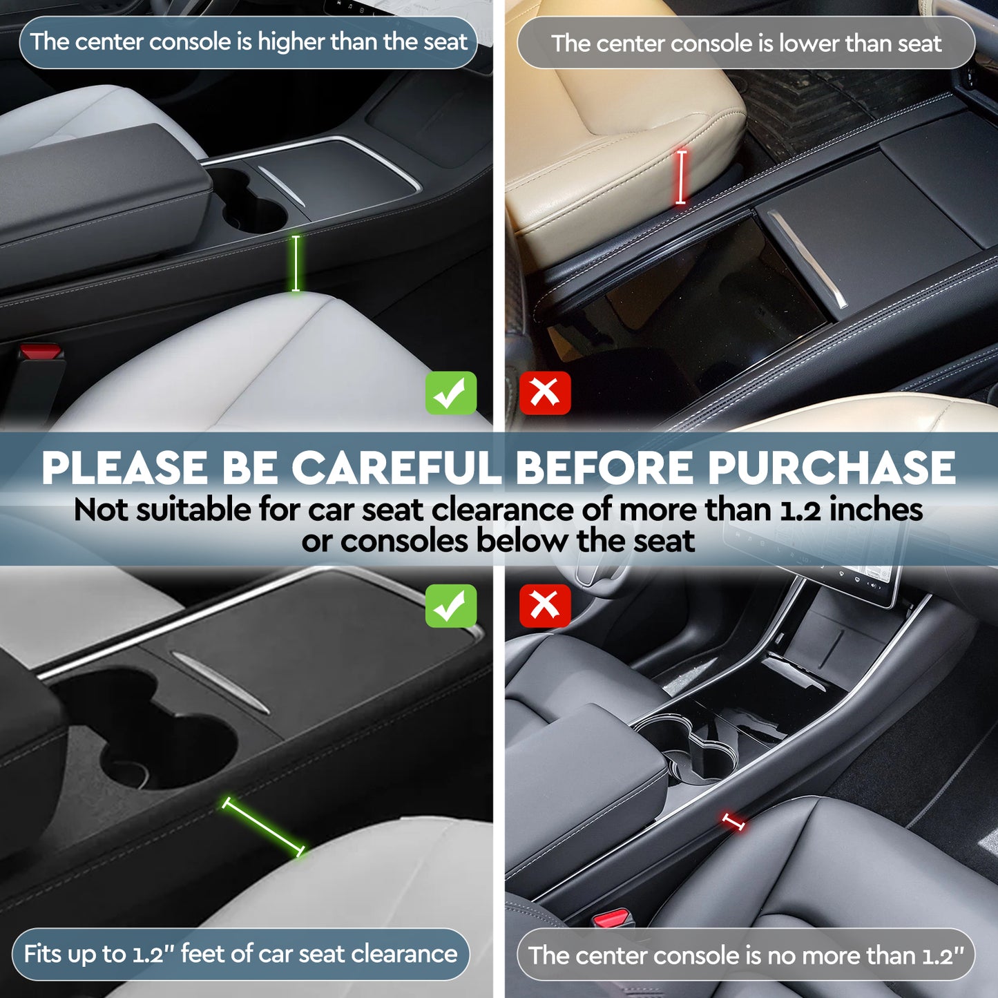 2 Pack Car Seat Gap Filler Organizer with Cup Holders - Universal Fit Leather Storage Box for Car,SUV,Truck -Prevent Items from Dropping, Holds Phone, Keys, Sunglasses (Black, Driver & Passenger)
