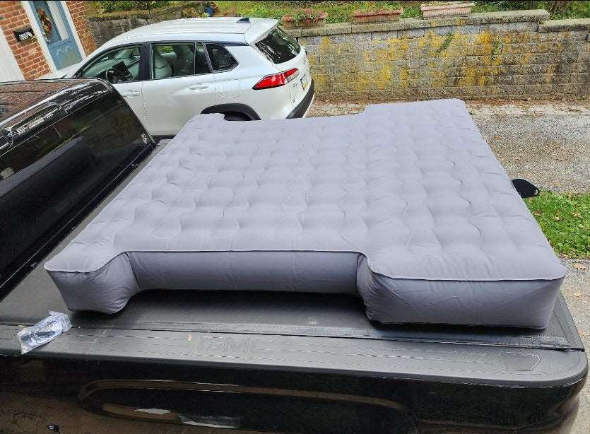 5.5-5.8ft Auto Inflate Short Truck Bed Air Mattress Umbrauto 2.0