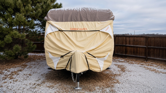 Winter RV Cover Full Camper Protection From Blizzards and Hail