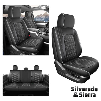 Umbrauto Truck Seat Cover Fit for Silverado and Sierra,Gray