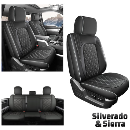 Umbrauto Truck Seat Cover Fit for Silverado and Sierra,Gray