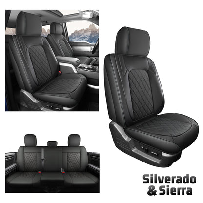 Umbrauto Truck Seat Cover Fit for Silverado and Sierra，Black