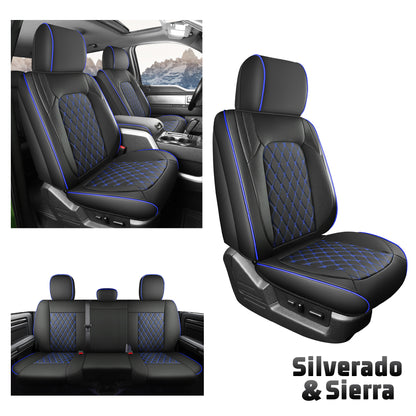 Umbrauto Truck Seat Cover Fit for Silverado and Sierra，Blue