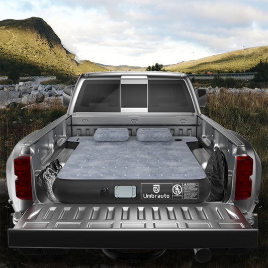 Umbrauto T Shape Truck Bed Air Mattress Inflatable 5.5-5.8ft Short Truck Air Mattress for Camping