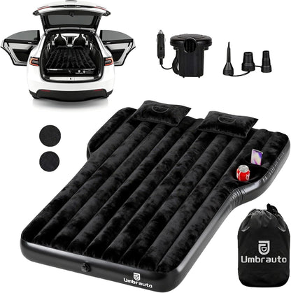 Matelas gonflable épais Umbrauto pour voiture Tesla Y, camping, SUV, noir