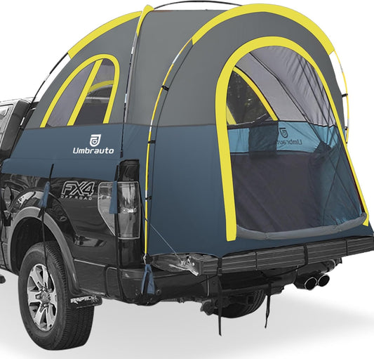 Click to see full view Truck Bed Tent 5.0' ~ 5.2': Easy Set Up Umburato Pickup Truck Tents for Camping, Waterproof PU3000mm Canopy for Truck Camper, Portable, Spacious for 2 Person
