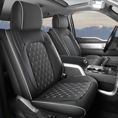 Umbrauto Truck Seat Cover Fit for Silverado and Sierra,Gray