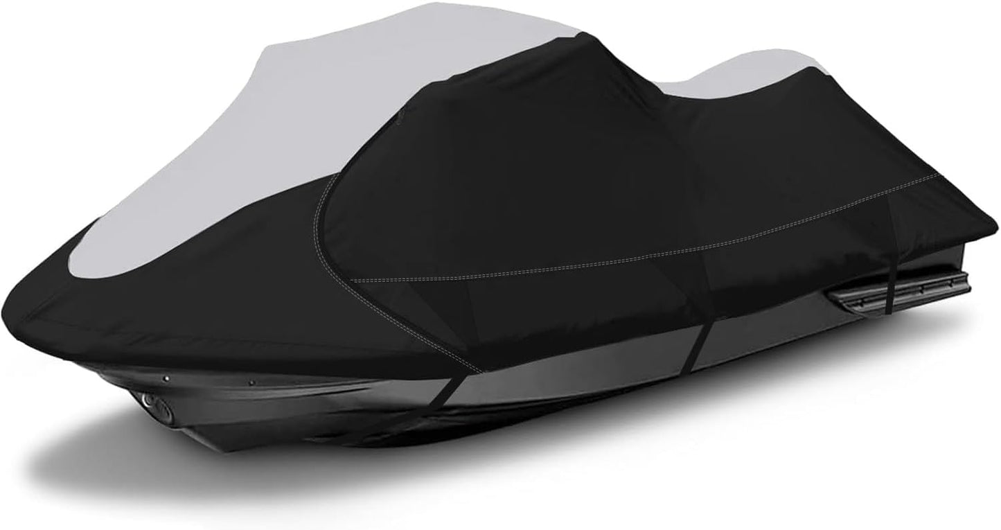 Jet Ski Cover VINPATIO 600D Trailerable Jetski Cover, Heavy Duty 100% Waterproof and UV Protection PWC Cover, 96"-101" L