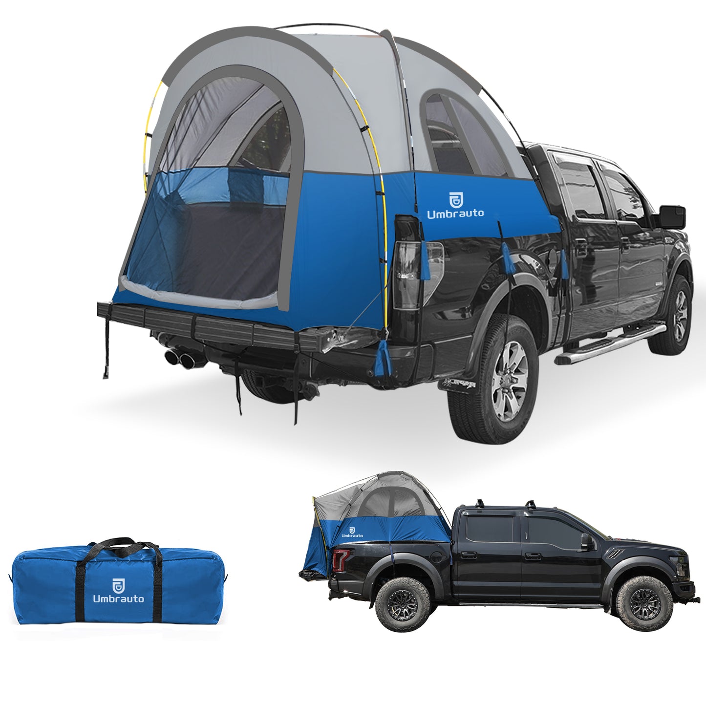 Umbrauto Truck Bed Tent PU3000mm Waterproof Pickup Truck Tents