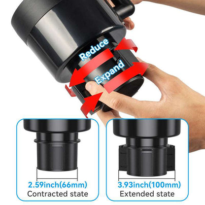 2-in-1 Cup Holder Phone Cradle for Car Compatible with iPhone Samsung Google