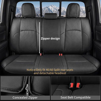 Truck Seat Covers for Toyota Tacoma 2024-2026 Double Cab, Full Set
