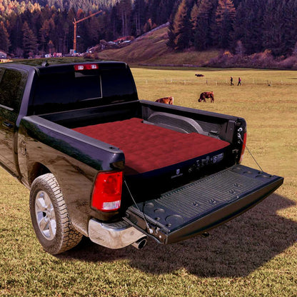 5.5-5.8FT Short Truck Bed Air Mattress Umbrauto,Red