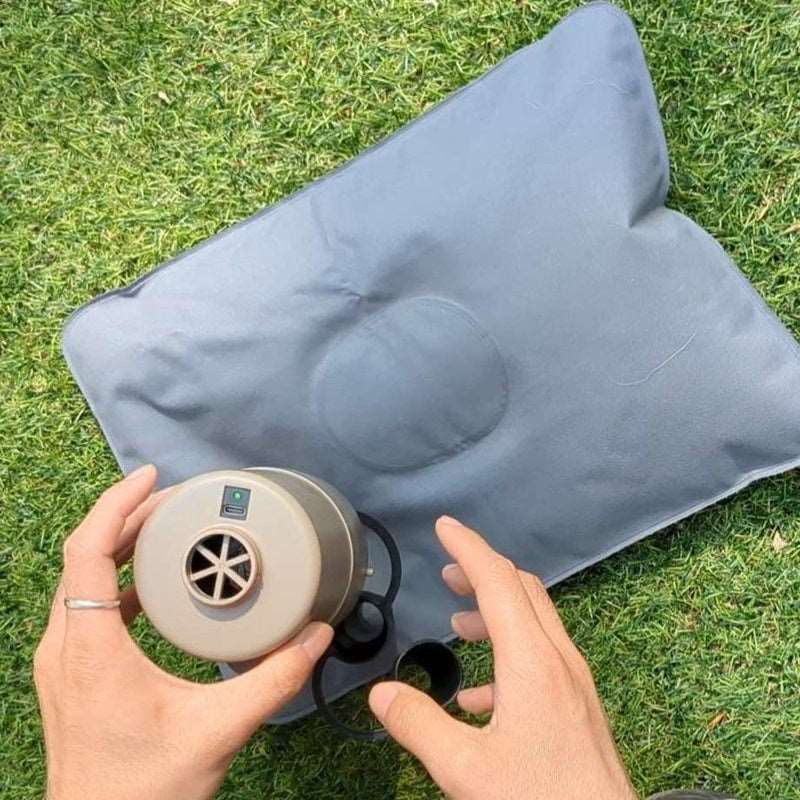 Portable USB Rechargeable Car Air Mattress Pump with Nozzels