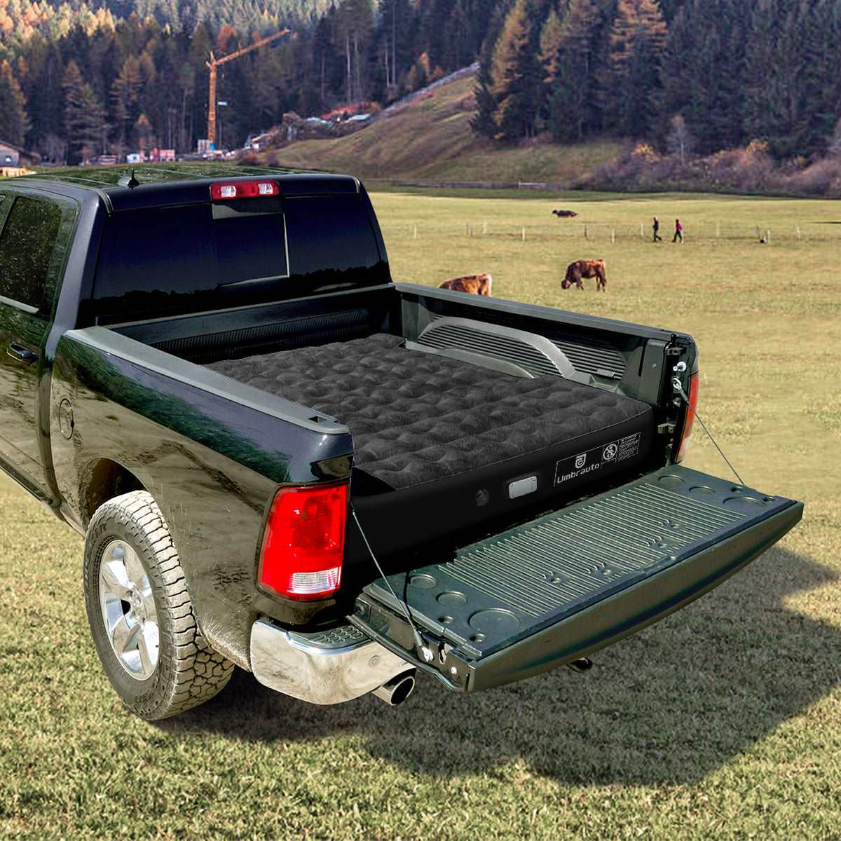 5.5-6.5ft Bulit-in Pump Truck Bed Air Mattress Umbrauto 3.0