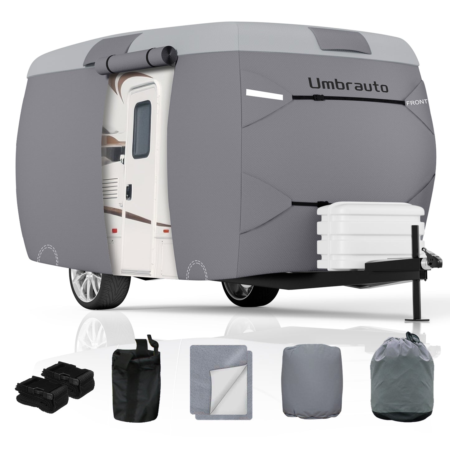 Umbrauto 7 Layers Top Fiberglass Travel Trailer Cover