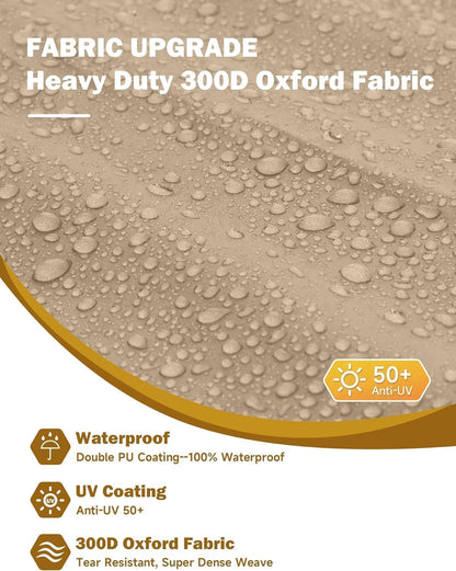 Housse de caravane et de camping-car Umbrauto en tissu Oxford 300D, imperméable et pare-neige, coupe-vent et indéchirable, convient aussi aux remorques porte-jouets