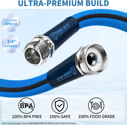 RV Water Hose  Drinking, 5/8'' Camper Fresh Water Fill Hose for RV Travel Trailer