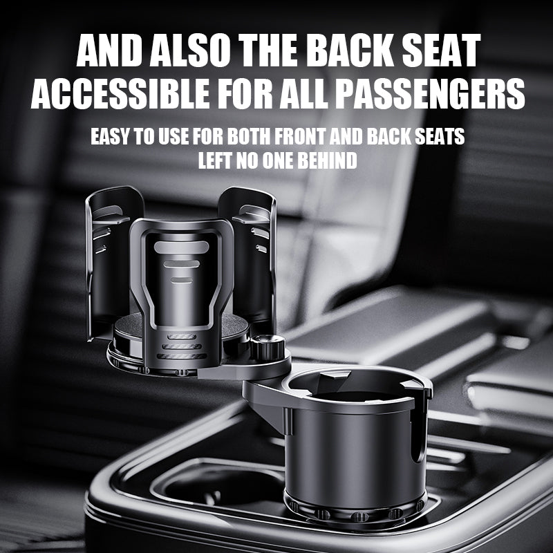 Cup Holder Expander for car 2 in 1 Multifunctional Car Cup Holder Extender Adapter with Adjustable Base Compatible with Hydro Flask, Yeti, Nalgene, 32/40 oz Large Bottles Drinks Mugs