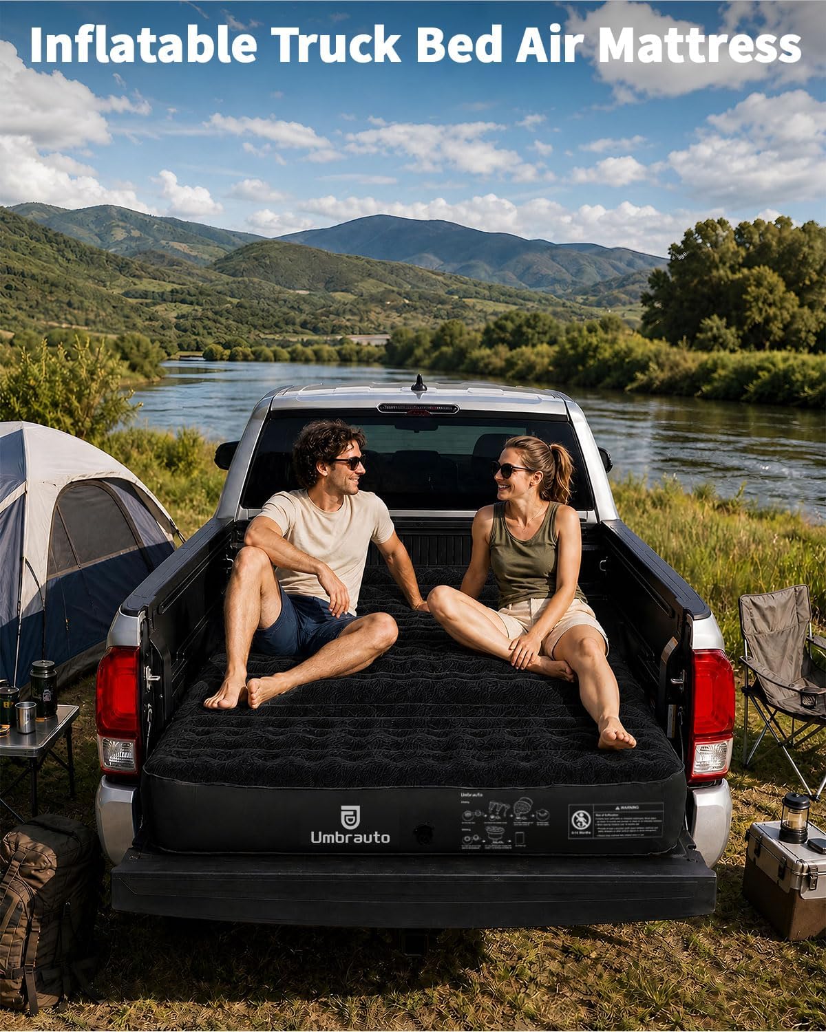Umbrauto Truck Bed Mattress for 5'-5.2'ft, Tocama Mid-Size Truck Mattress