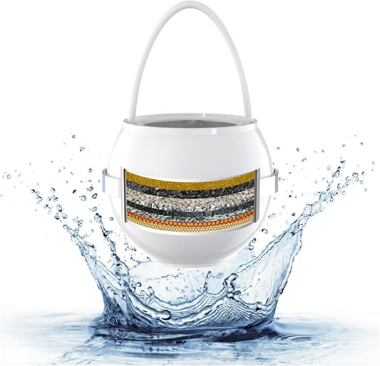 Bathtub Faucet Water Filter – Removes Chlorine & Fluoride, Softens Water