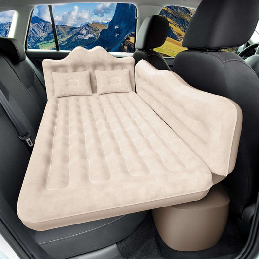 Umbrauto Back Seat Air Mattress 2.0 for Car Camping, Beige