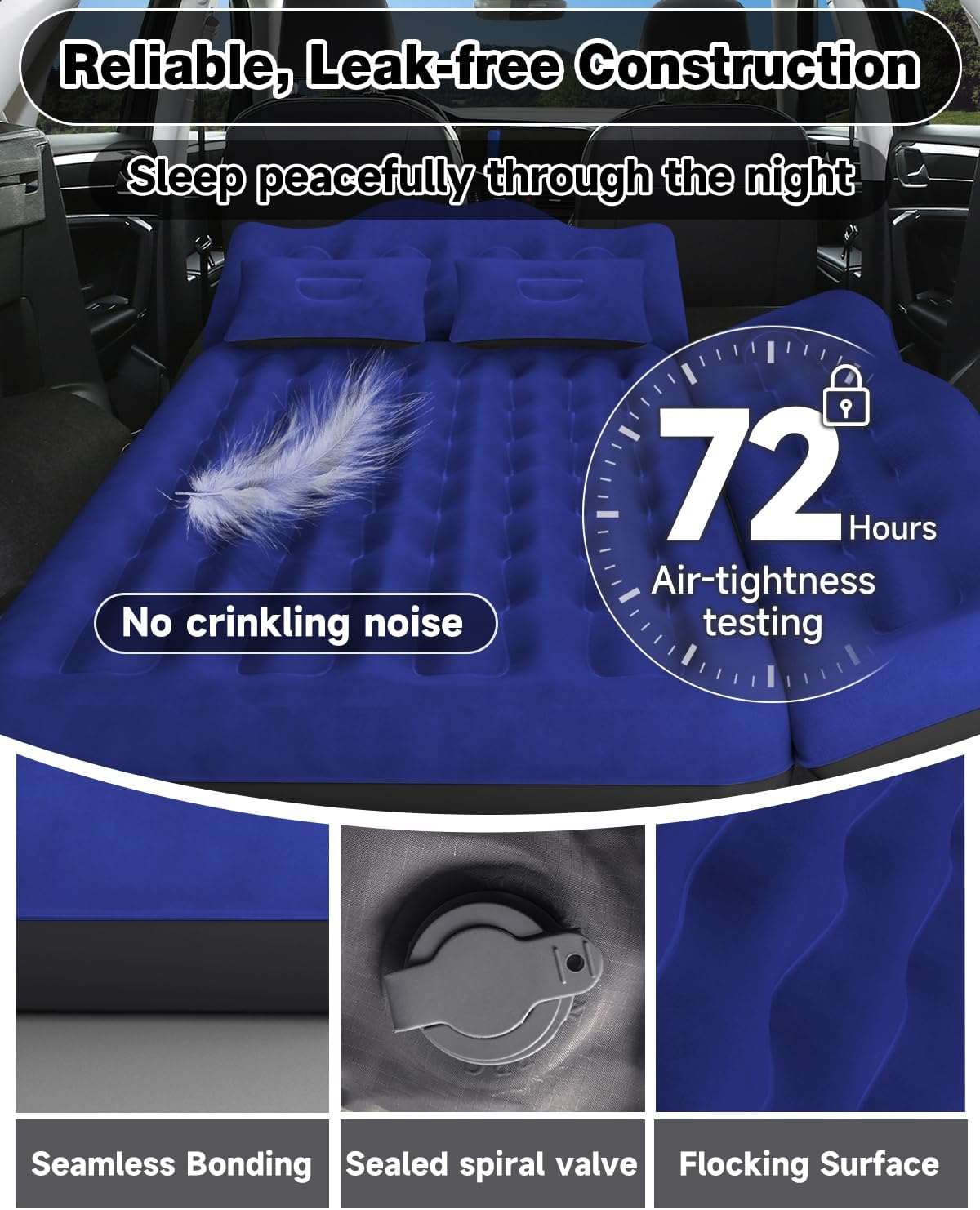 Umbrauto Wide Car Air Mattress – Inflatable SUV, Truck