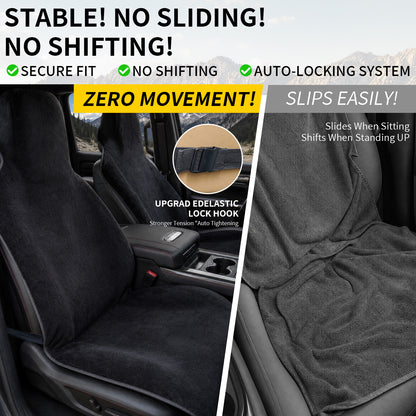 Umbrauto Car Seat Cover Towels Front Seats, Waterproof Sweat Car Seat Towel Protector After Gym Post Workout Athletic, SUV Truck Seat Towel Cover for Running Swimming Beach and Hiking