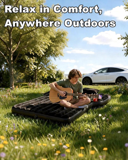Matelas gonflable épais Umbrauto pour voiture Tesla Y, camping, SUV, noir