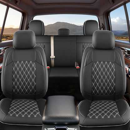 Umbrauto Custom Leather Seat Covers for Dodge Ram 1500 2500 3500 (2009–2025), Full Coverage Luxury Fit for Crew Cab, Double Cab & Regular Cab