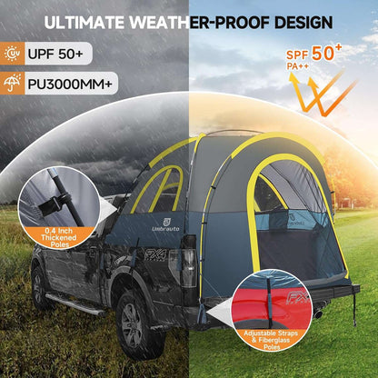 Truck Bed Tent PU3000mm Waterproof Pickup Truck Tents Umbrauto