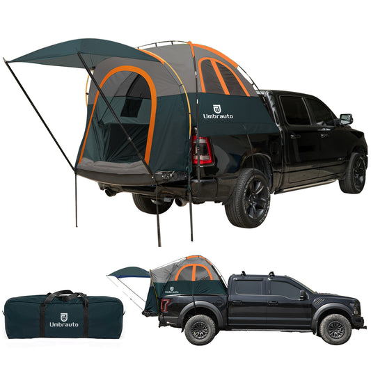 Umbrauto Truck Bed Tent with Awning — Fits 6.4–6.7 ft Truck Beds | PU3000mm Waterproof Pickup Tent