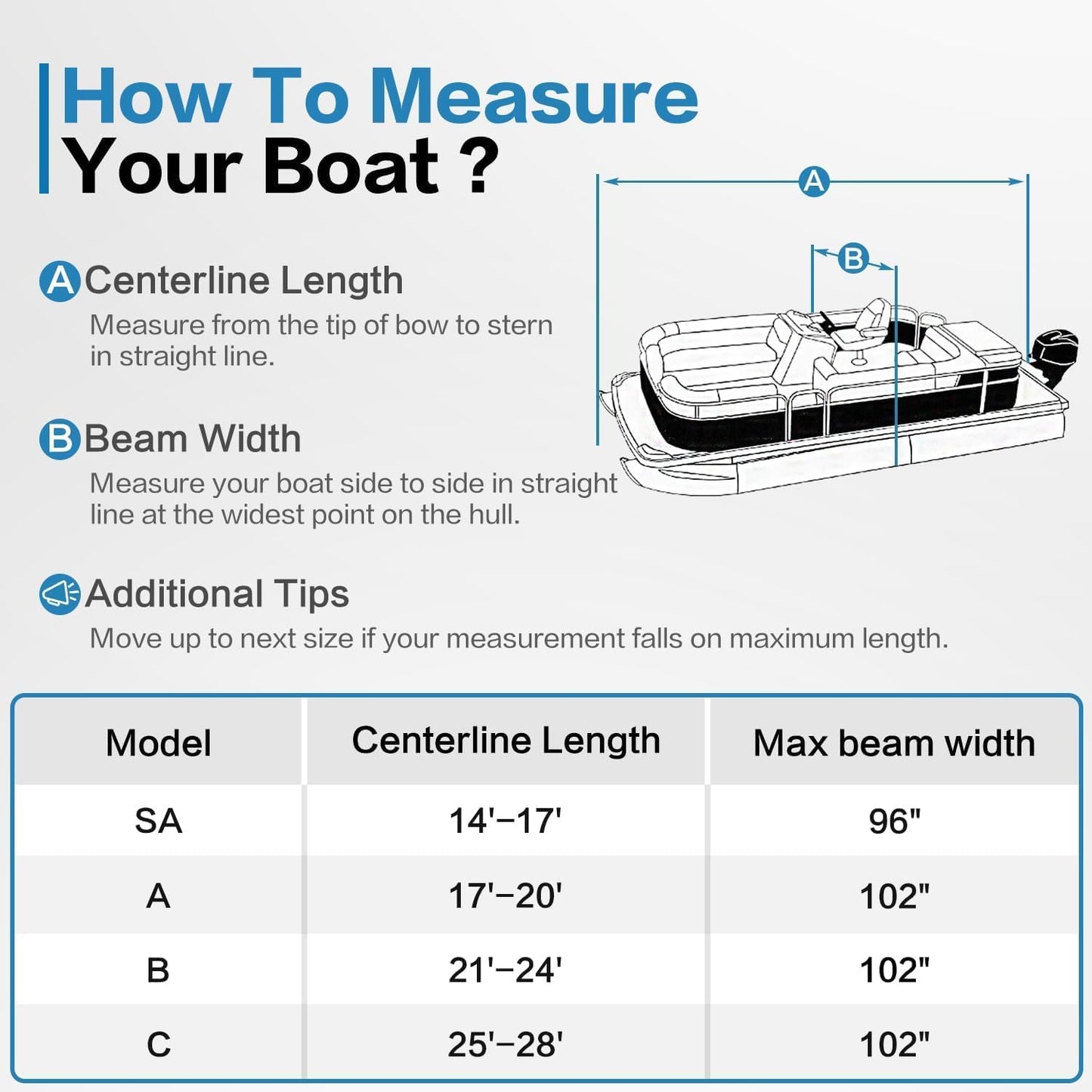 Pontoon Boat Cover with Motor Cover, 800D Solution-Dyed Heavy Duty Polyester Cover, UV Resistant Marine Grade Waterproof Covers