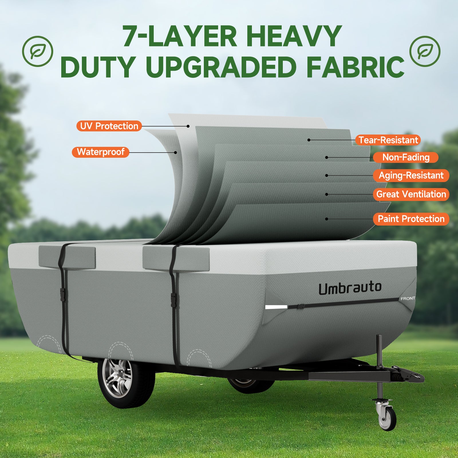 camper tarp Pop Up Camper Cover Trailer Cover Waterproof for winter Snow Camper Cover