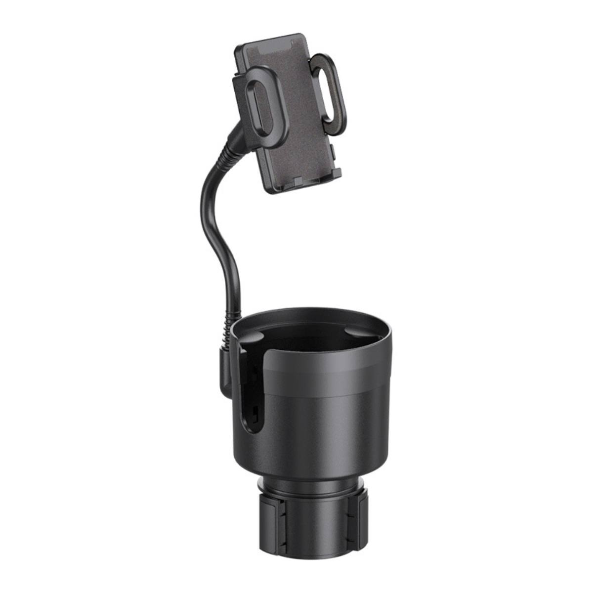 2-in-1 Cup Holder Phone Cradle for Car Compatible with iPhone Samsung Google