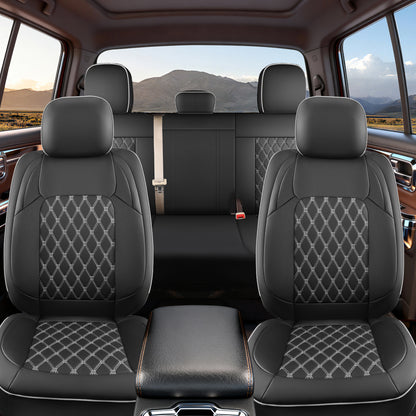 Umbrauto Custom Leather Seat Covers for Dodge Ram 1500 2500 3500 (2009–2025), Full Coverage Luxury Fit for Crew Cab, Double Cab & Regular Cab