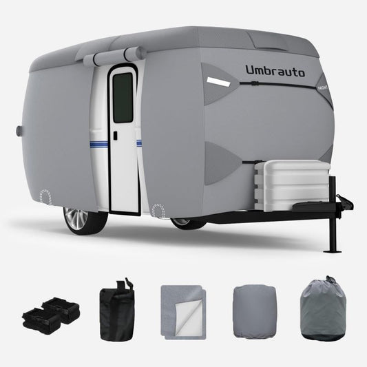 Umbrauto 7 Layers Top Fiberglass Travel Trailer Cover