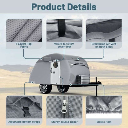 Umbrauto 7 Layers Teardrop Travel Trailer Cover