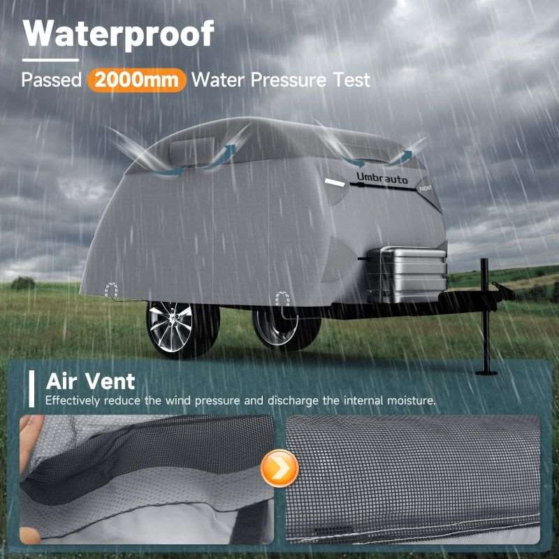 Umbrauto 7 Layers Teardrop Travel Trailer Cover