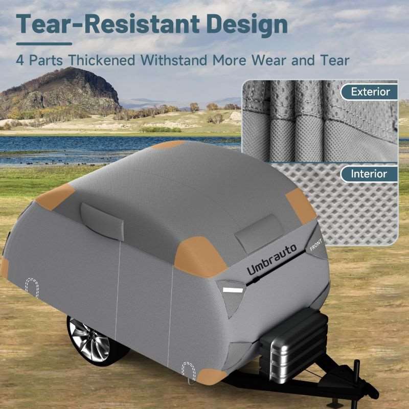 Umbrauto 7 Layers Teardrop Travel Trailer Cover